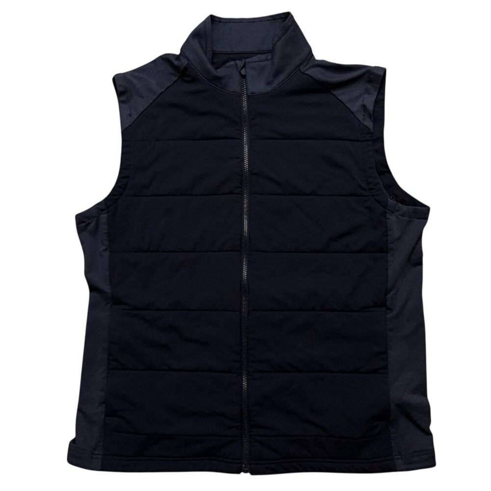 Southern Tide Performance Vest Mens Size L Full-Zip Stretch Heather Navy Blue